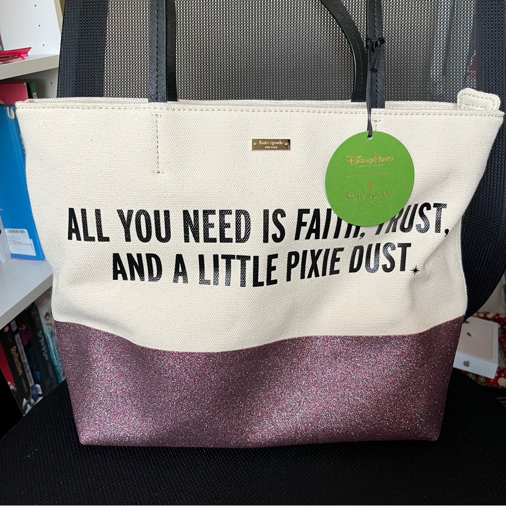 Kate spade disney tote! All you need is faith, trust and pixie dust ✨